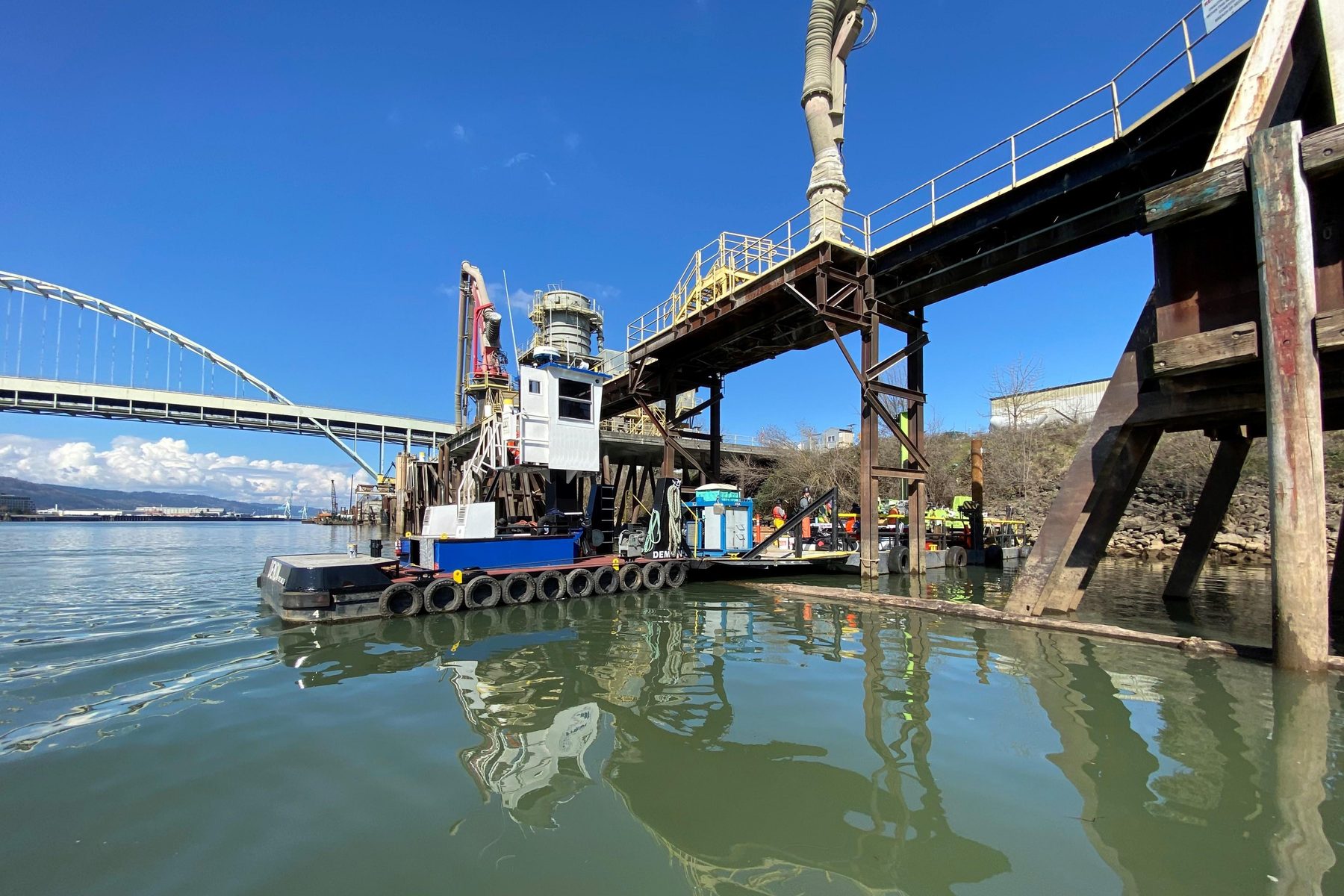 DEMON underway under the St. Johns Bridge