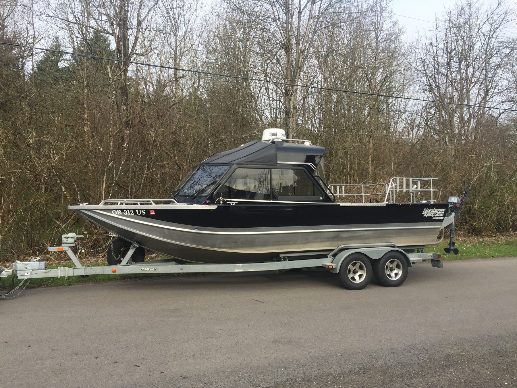 NW JET BOAT on its trailer